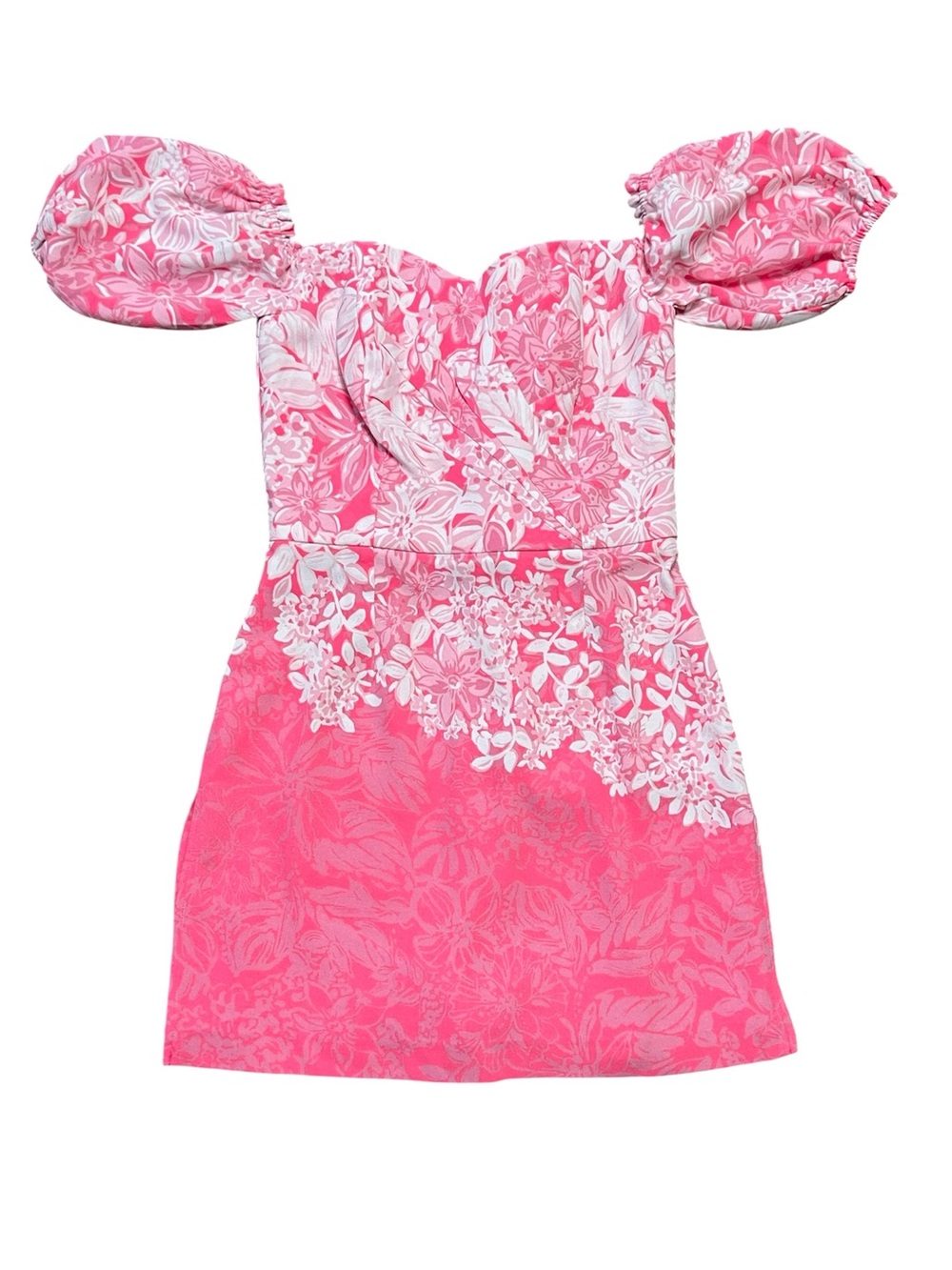 LILLY PULITZER WINOLA off the shoulder romper Roxy pink shadow dancer size 0 NWT